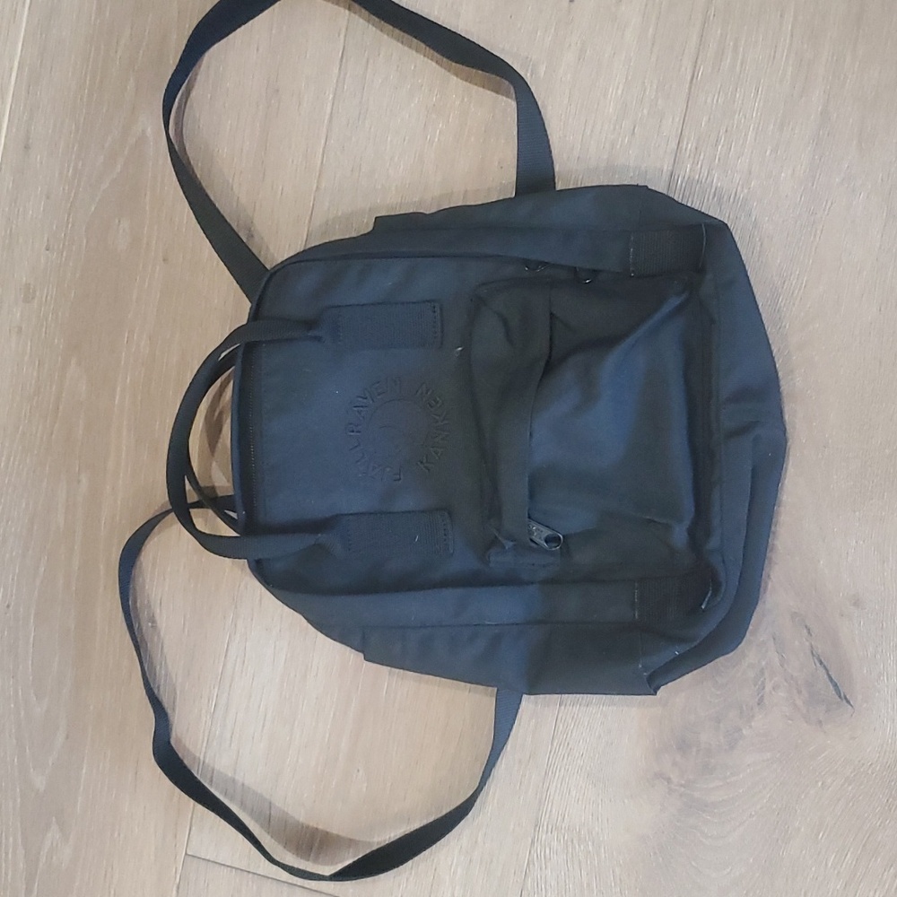 Fjällräven Black Re-Kånken Mini Backpack Recycled Materials